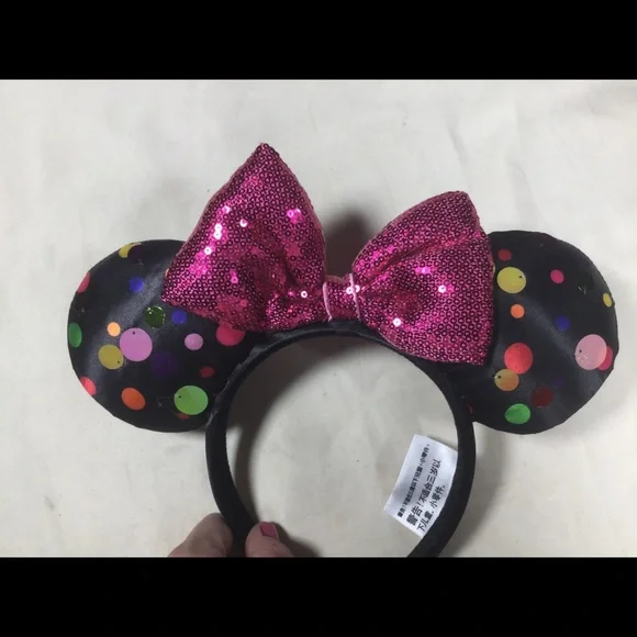 Disney Parks Sequin Minnie Mouse Ears Headband - Picture 2 of 4